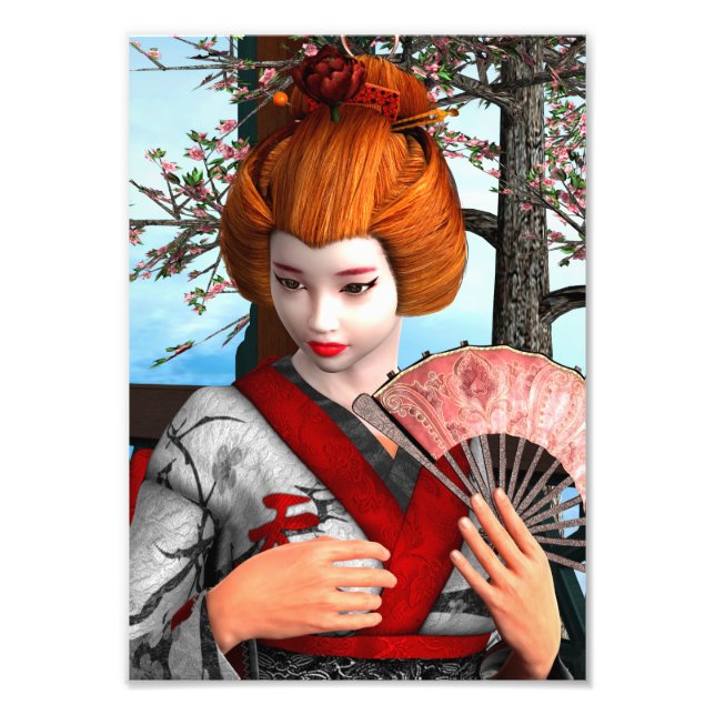 Geisha Fotodruck (Vorne)