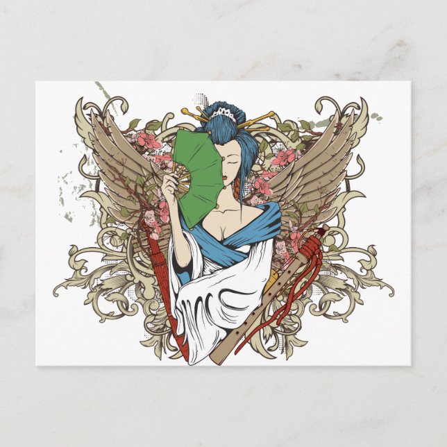 Geisha Gifts Postkarte (Vorderseite)
