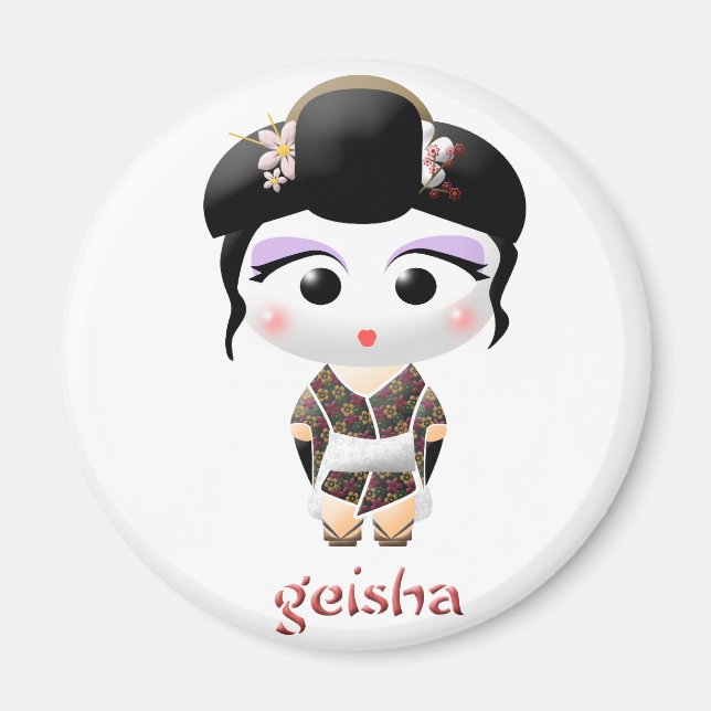 Geisha Girl Magnet (Vorne)
