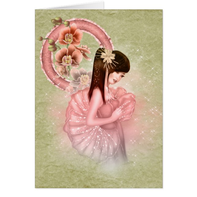 Geisha Girl Toutes les occasions Carte de voeux (Devant)