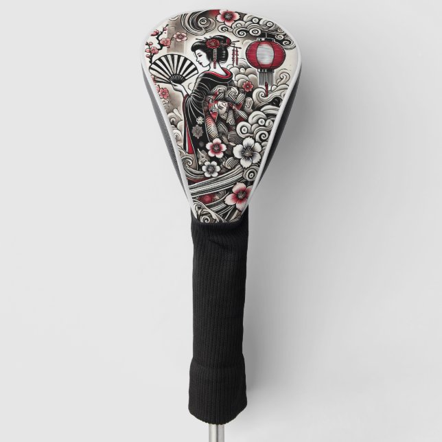 Geisha Golf Club Headcover (Vorderseite)