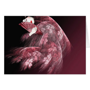 Geisha im Rot