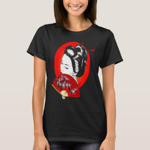 Geisha Japan Japanische Frau Mädchen T-Shirt