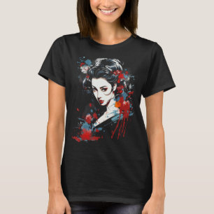 Geisha Japanisch Art Graphic T-Shirts for Men Wome