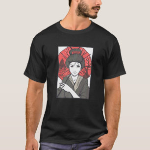 Geisha japanische Frau T-Shirt