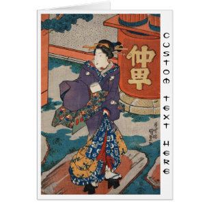 Geisha japonais vintage classique Utagawa