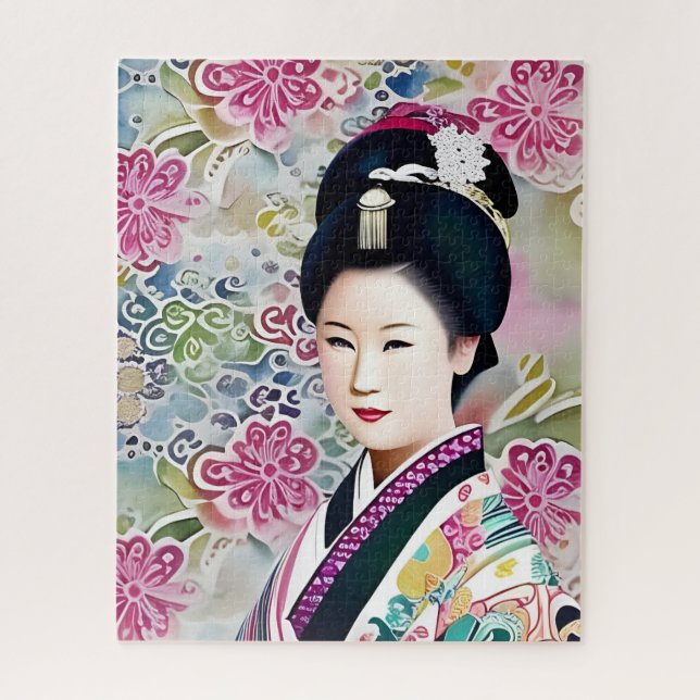 Geisha Jigsaw Puzzle (Vertikal)