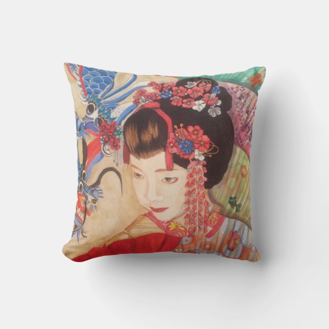 Geisha Kissen (Vorderseite)