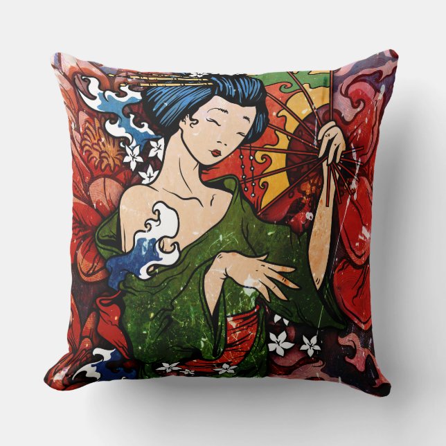 Geisha Kissen (Vorderseite)