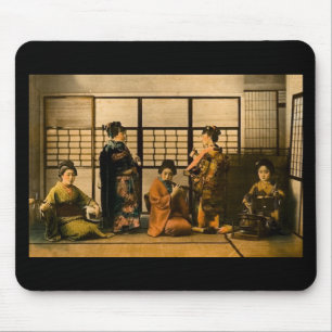 Geisha-Mädchen Magic Lantern Dia Mousepad