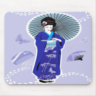 Geisha-Mädchen Mousepad