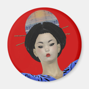 Geisha-Magnet Magnet