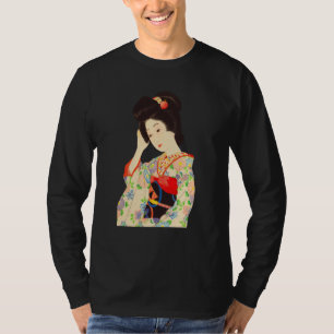 Geisha Maiko Kimono Japan Japan Malerei Kawase T-Shirt