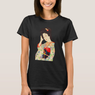 Geisha Maiko Kimono Japan Japan Malerei Kawase T-Shirt