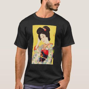 Geisha Maiko Kimono Japanisches japanisches Gemäld T-Shirt