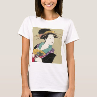 Geisha mit Fan T-Shirt