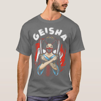 Geisha mit KatanaJapanische KunstJapanische Geisha T-Shirt