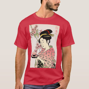 Geisha mit Tee