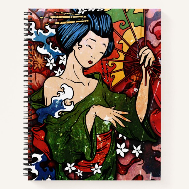 Geisha Notizbuch (Vorderseite)