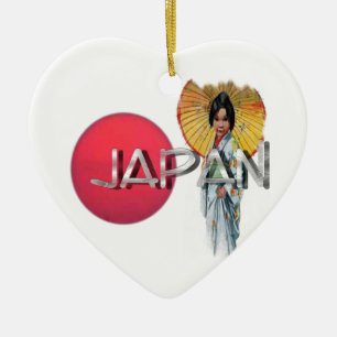 Geisha-Ornament Keramikornament