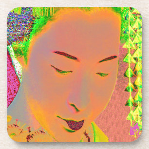 Geisha Pop Art Untersetzer