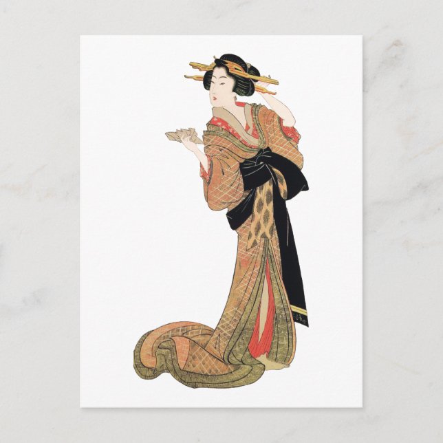 Geisha Postkarte (Vorderseite)