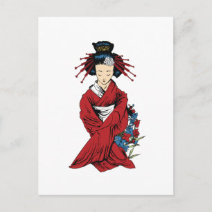 Geisha Postkarte