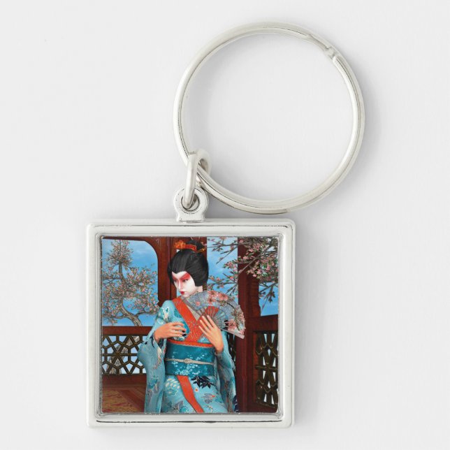 Geisha Schlüsselanhänger (Vorne)