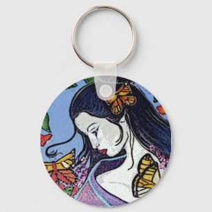 Geisha-Schlüsselkette Schlüsselanhänger