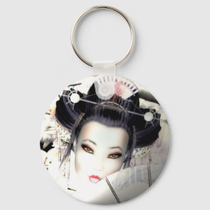 Geisha-Schlüsselring Schlüsselanhänger