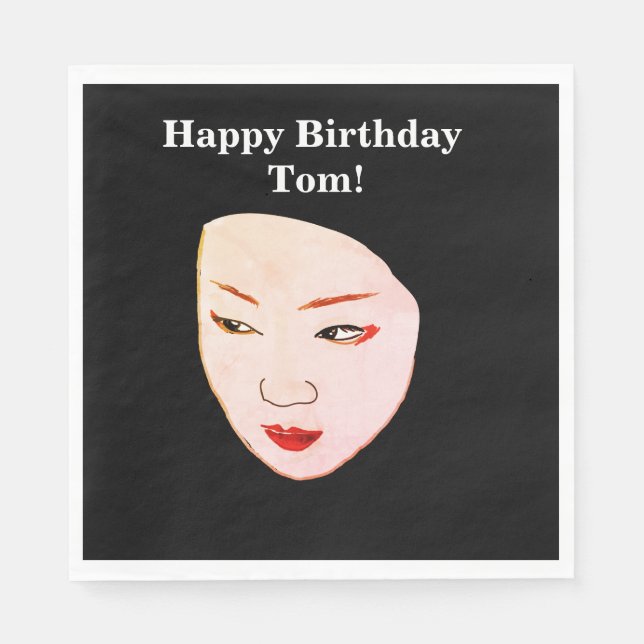 Geisha Serviette (Vorderseite)