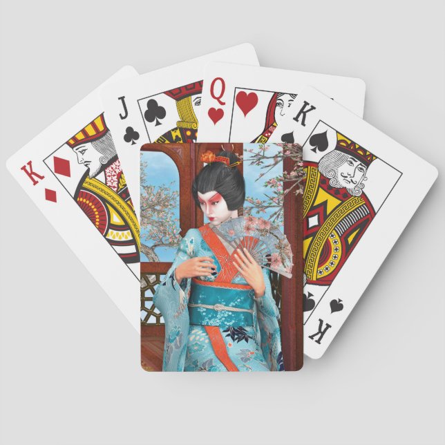 Geisha Spielkarten (Rückseite)