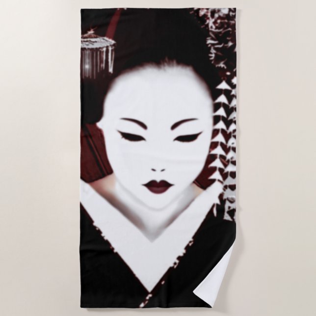 Geisha Strandtuch (Vorderseite)
