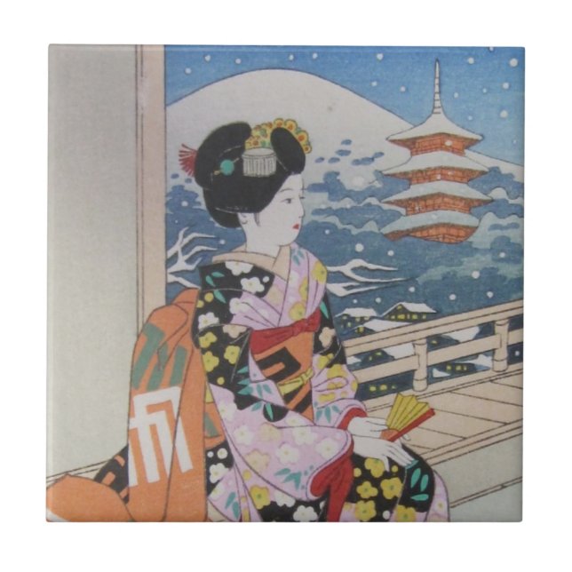 Geisha Tile Fliese (Vorderseite)