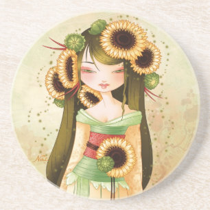 Geisha Trounesol Getränkeuntersetzer