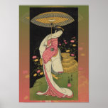 Geisha Umbrella Abstrakt Japan Pop Art Poster<br><div class="desc">Geisha Umbrella Abstrakt Japan Pop Art Poster.</div>