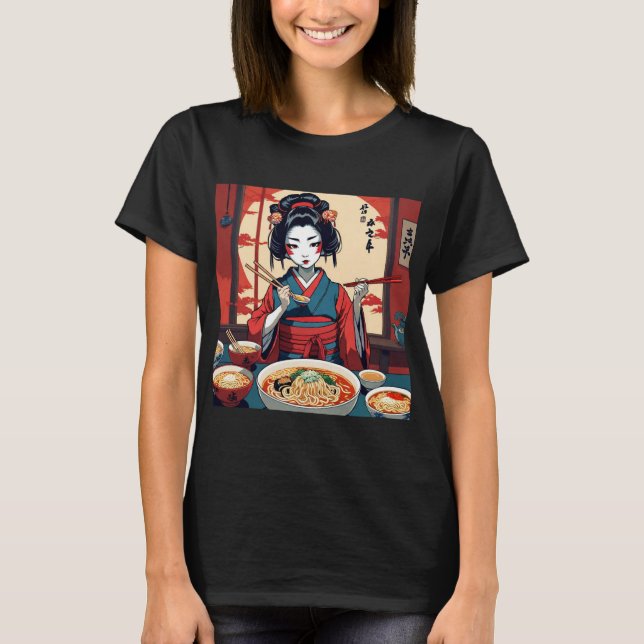 Geishas Abendessen T-Shirt (Vorderseite)