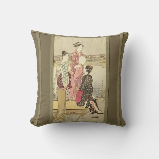 Geisha's au lac Coussin Cushion (Recto)