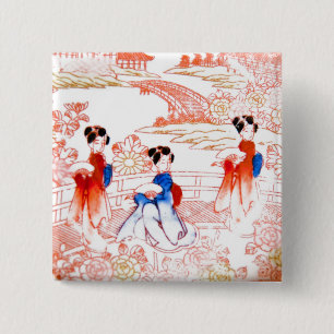 Geishas im Garten Button