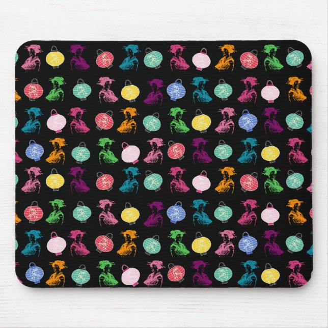 Geishas & Lanterns Mousepad (Vorne)