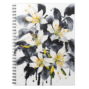Geißblatt - Aquarellblumen Notizblock