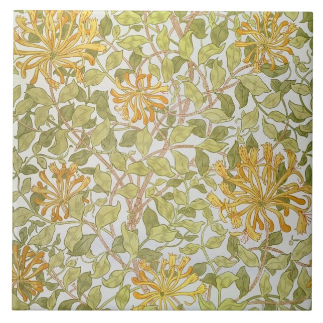 "Geißblatt" Entwurf, 1883 Fliese (Vorderseite)