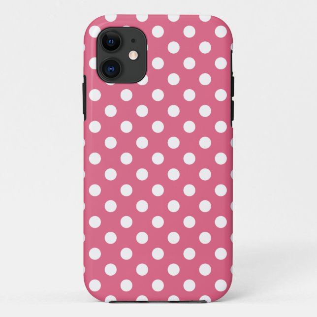 Geißblatt-rosa Tupfen iPhone 5 Fall Case-Mate iPhone Hülle (Rückseite)
