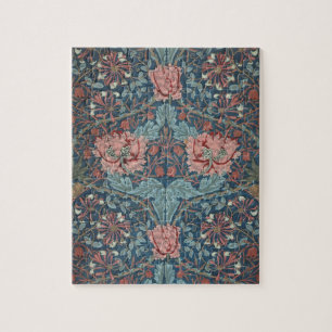 Geißblatt von William Morris, Vintage Blumen Kunst