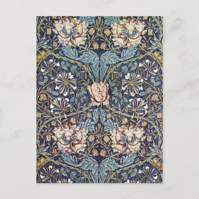 Geißblattblume William Morris Postkarte (Vorderseite)