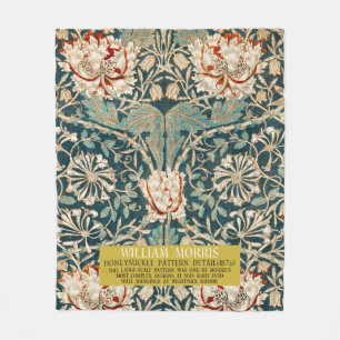 Geißblattmuster - Design von William Morris Fleecedecke