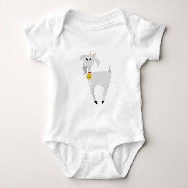 Geißbock Baby Strampler (Vorderseite)