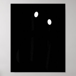 Geist albernes Gesicht Gruseliger Halloween-Geist Poster