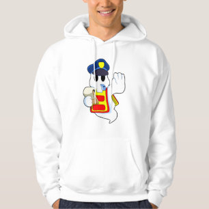 Geist als Polizeibeamter mit Pfeifen Hoodie