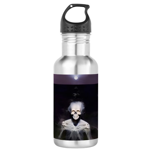 Geist auf See - Ölgemälde Edelstahlflasche (Vorderseite)